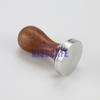 51MM 53MM 58MM Coffee Tamper Powder Hammer 304 Stainless Steel Base Solid Wood Red Handle For Coffee Accessories Barista Tool
