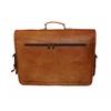 Men's  Goat Leather Messenger Real Satchel Bag Inside Large Laptop Briefcase