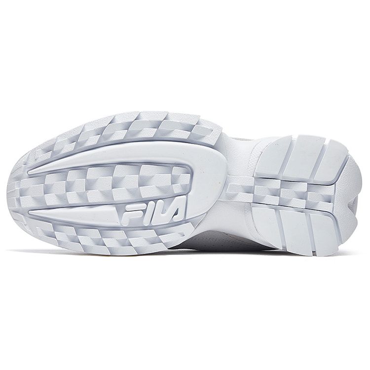 FILA Fusion Disruptor 2 Leather Comfortable Trendy Low-Top Dad Shoes Women sneaker T12W943702FGY
