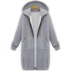Damen Kapuzen-Sweatshirtjacke im europäischen und amerikanischen Stil für Herbst/Winter