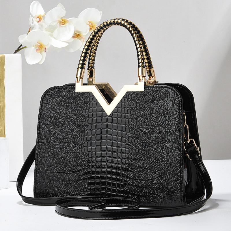New Exquisite Crocodile Pattern Female Handbag Trendy Versatile Women's Shoulder Bag Large Capacity Women's Crossbody Bag