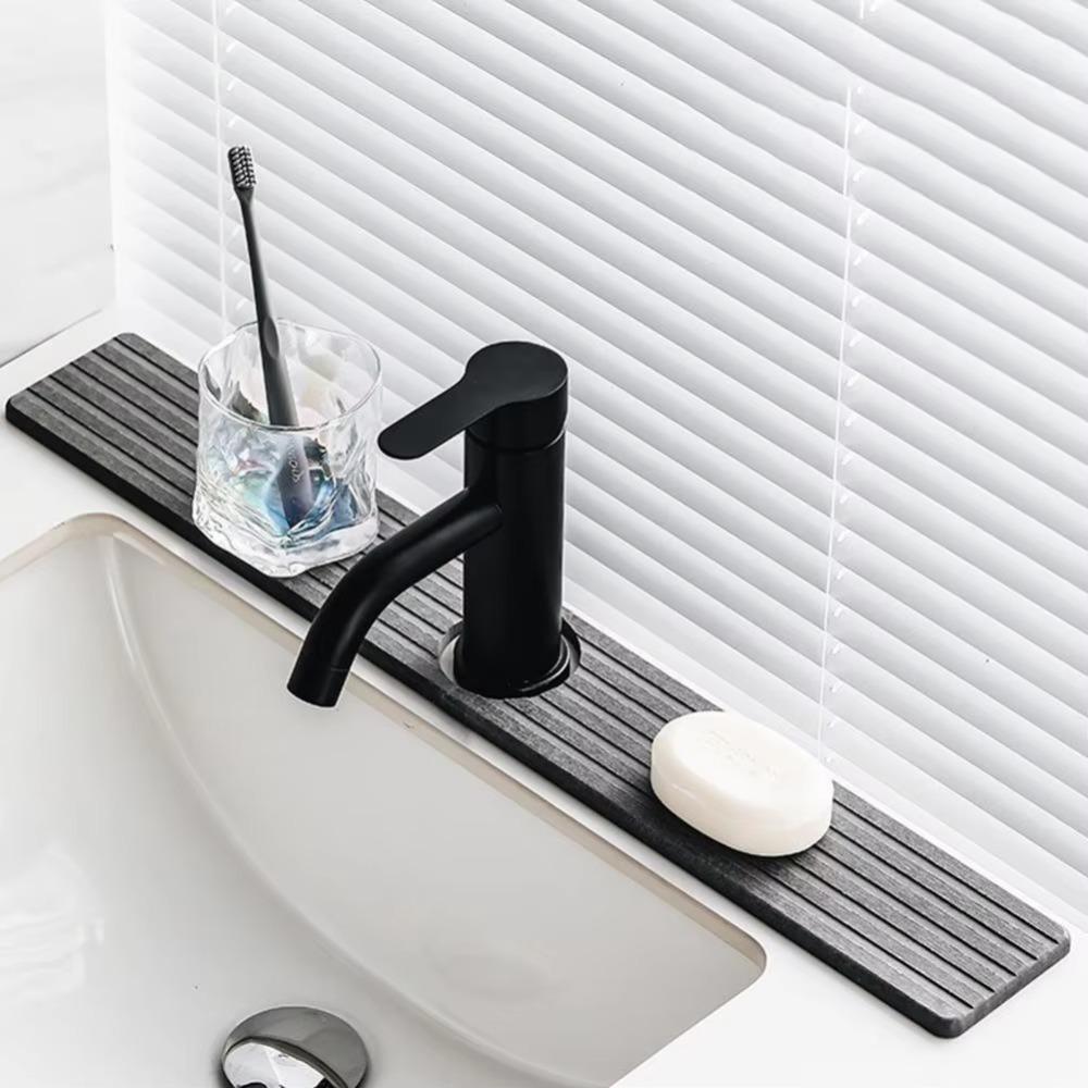 Rectangular Washbasin Quick Dry Hard Mat Anti-slip Quick-drying Sink Pad  Countertop