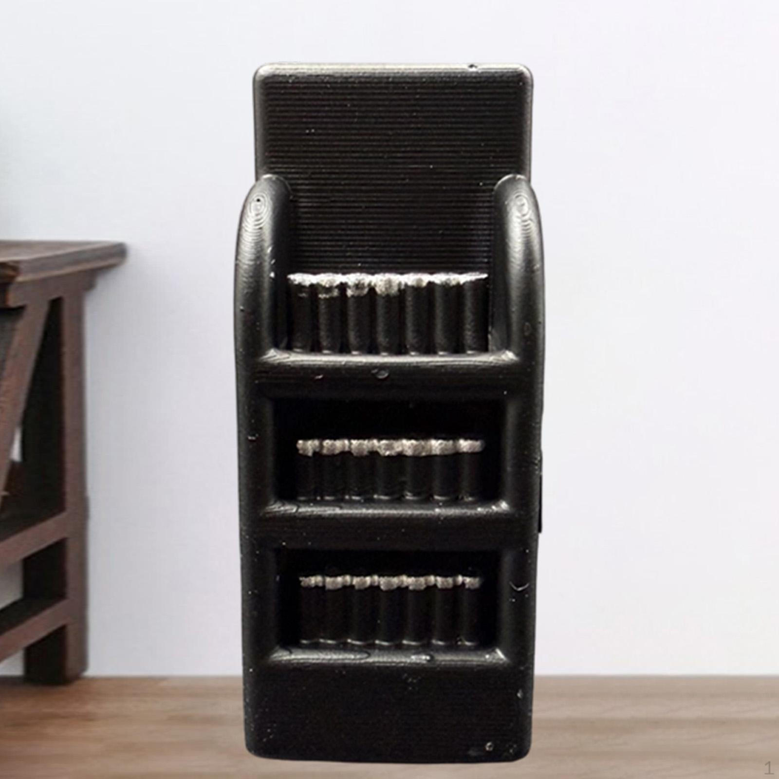 

1/64 Scale Supermarket Diorama Accessories Display Prop DIY Tiny Decorative Layout Miniature Black Beverage Shelf