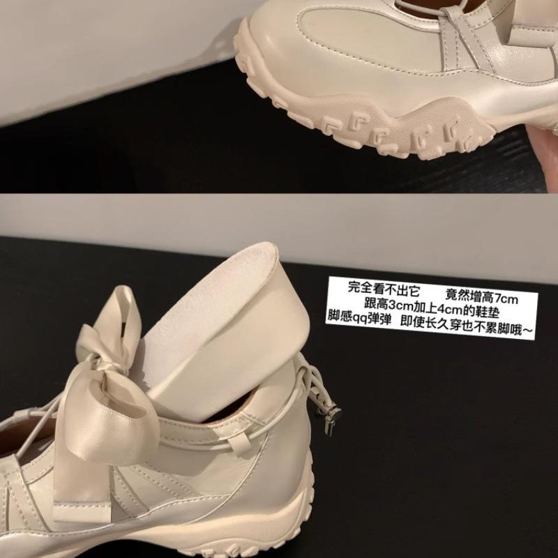 Lace Dream~ 7cm Height Increasing Platform Sports Sandals Women's Versatile Mary Jane Ballet