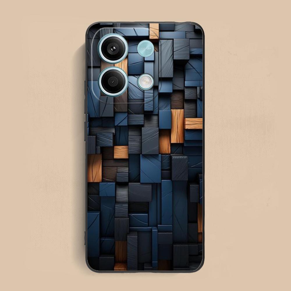 Wood Texture Mobile Cell Phone Case for Xiaomi Redmi Note 14 13 12 11 S Pro Plus 4G 5G Colorful Printing Cover Smartphone Luxury