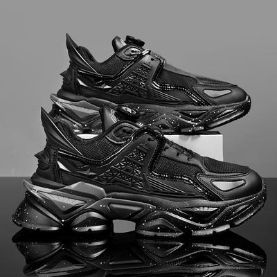 Men's Casual Sneakers Four Season Soft-sole Breathable Outdoor Comfort Racing Running Shoes Student Thick Sole Speed Sports Shoe