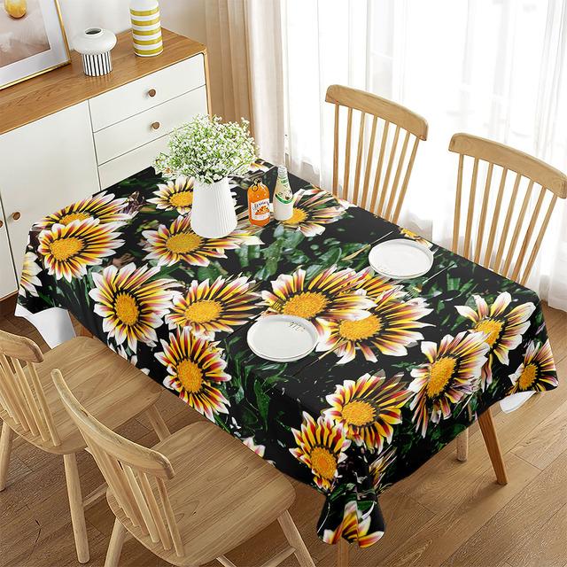 

Цветочная скатерть прямоугольная маленькая свежая эстетическая декоративная скатерть для кухни столовой пикника путешествия вечеринки украшения 90x150cm 35x59inch