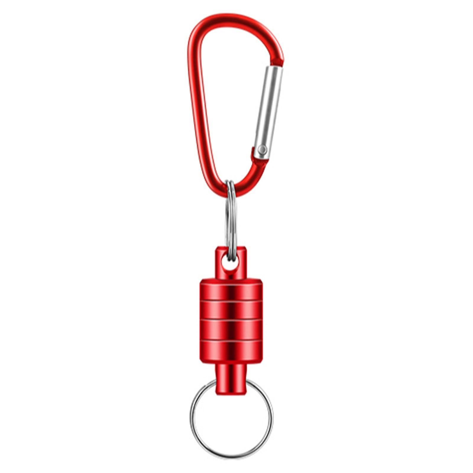

Outdoor Multifunctional Magnetic Fishing Strong Magnetic Carabiner Quick Release Buckle one size червоний