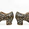 Fashion New Material Dance Shoe Three-dimensional Leopard Print Adult Women Indoor Soft-soled Latin Dance Teacher Dancing Shoes