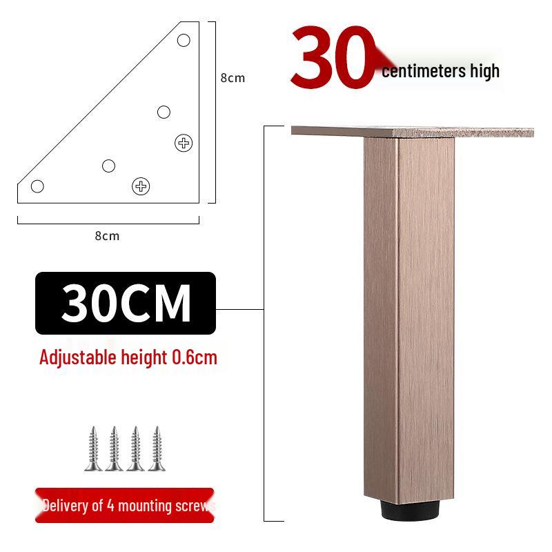 Adjustable Aluminum Alloy Furniture Legs for Cabinets, Sofas, Coffee Tables, TVs, and Beds