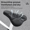 ESLNF Breathable Comfort Bike Saddle Cover - Rebound Silicone Foam Seat Cushion with Rain Cover, MTB Road Cycling Accessories