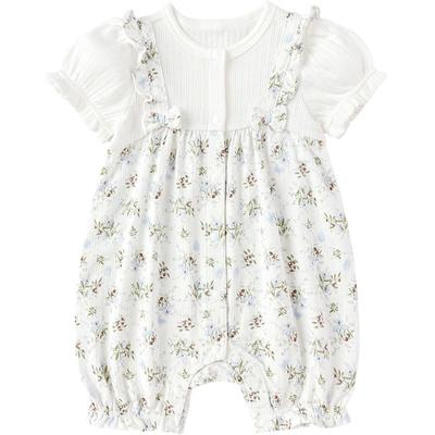 Balabala Baby Girl Short Sleeve Summer Romper Bodysuit