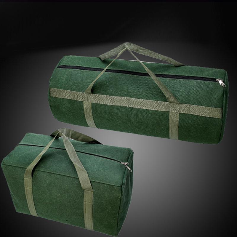 Electrician's Heavy-Duty Canvas Tool Bag - Large Capacity for Auto Repair and Hardware Storage