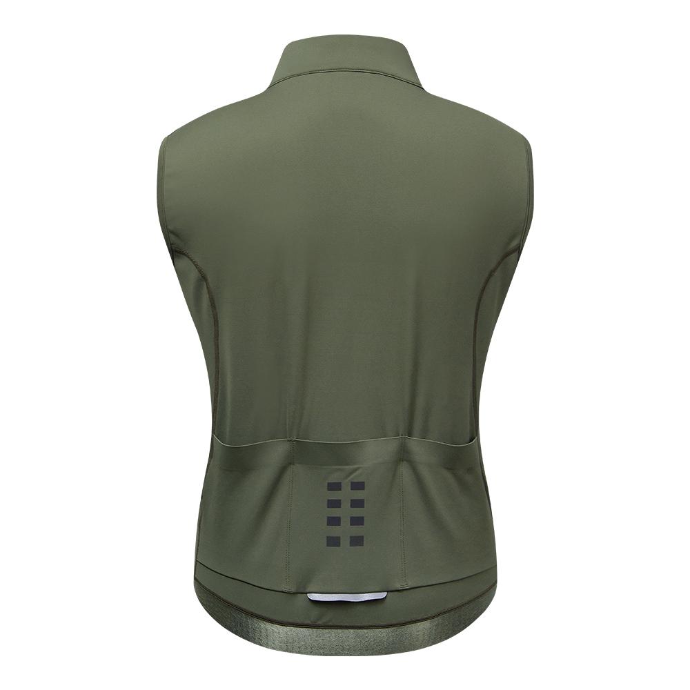 WOSAWE Autumn Winter Men Cycling Vest Windproof Thermal Fleece Reflective Sleeveless Warm Coat Road Bicycle Gilet