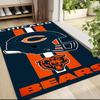Chicago Bears Helmet Carpet Rug Soft Washable Anti Slip Home Living Room Sofa Mats Personalized Christmas Rug
