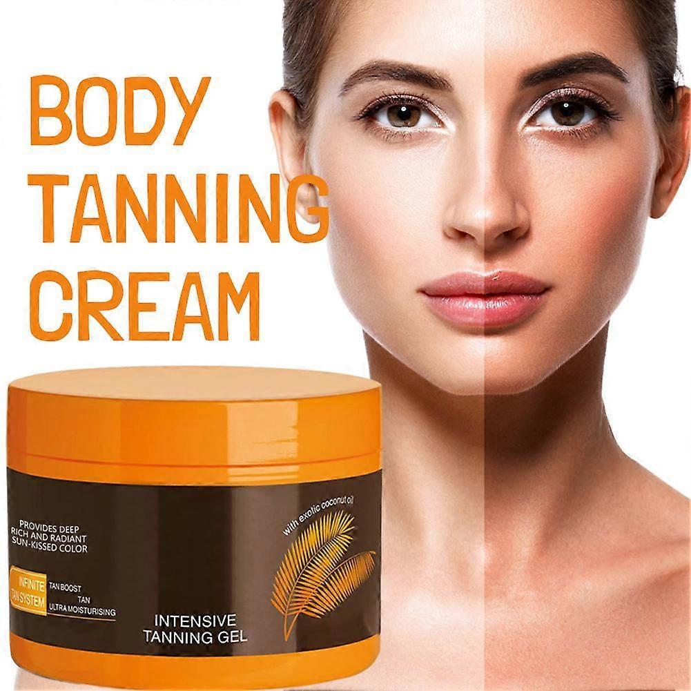 Intensive Tanning Gel Body Face Bronzer Sun Tan Booster Oil Effective Sunbed
