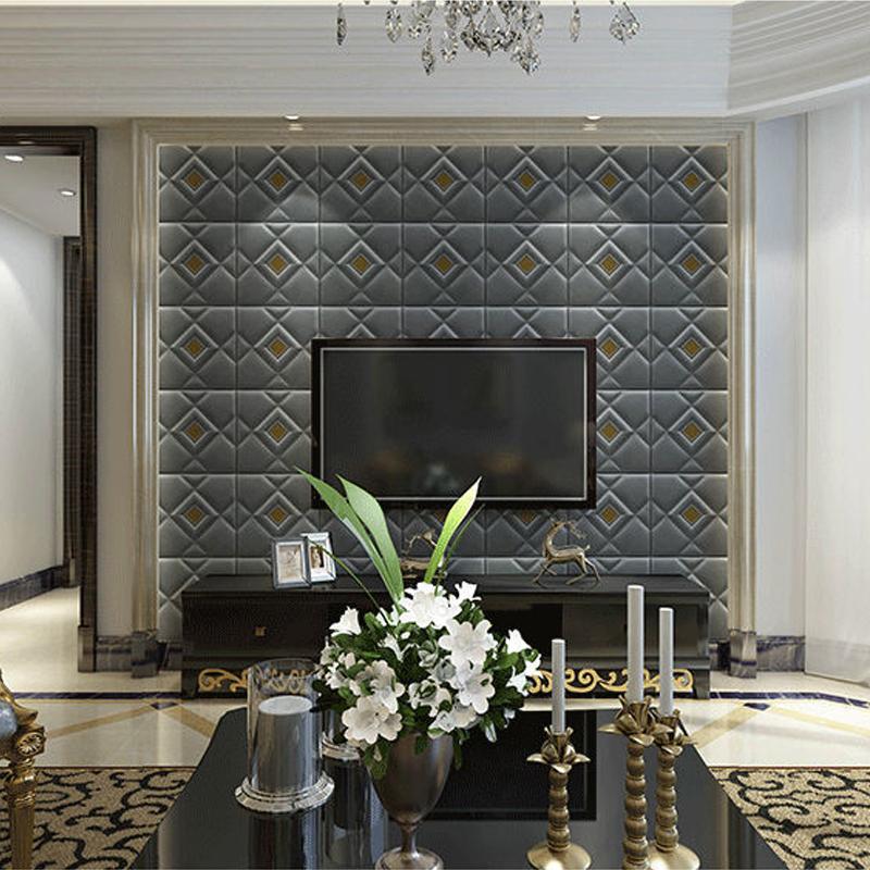 New DIY Living Room Decoration TV Background Wall Sticker Stereo Ceiling Panel Roof Foam Home Wallpaper Self-adhesive Waterproof