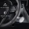 Car Steering Wheel Cover  Leather For Renault Megane 3 2009-2014 Scenic 2010-2015 Flue Steering Wheel Car Accessories