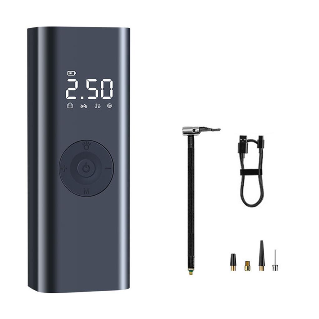 New Car Tire Inflator, Portable Air Compressor, 100PSI Cordless Tire Pump, Digital Gauge, USB-C for Car Moto