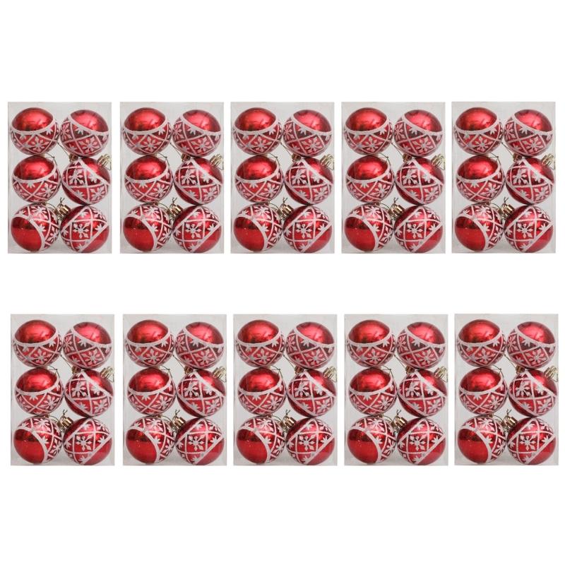 10Pack Shatterproof Baubles Hanging Ornament for Christmas Tree Decorations Christmas Tree Pendant Festival House Decors