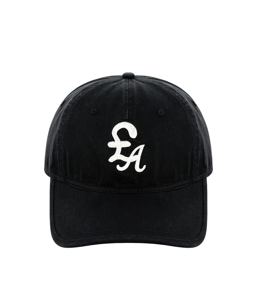 Nonpaundeu Washed £A Ball Cap [Washed Black]