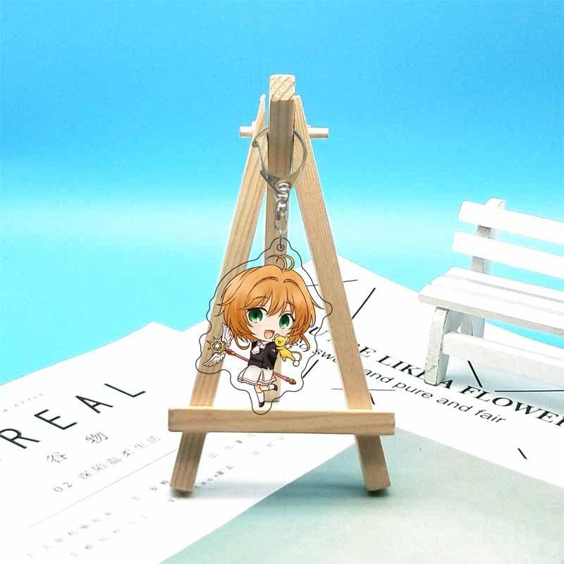 Cardcaptor Sakura Anime Acrylic Fun Keychain Animation Related Products Girls Gift Key Chain Bag Charm Souvenir Pendant Jewelry