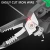 Multifunctional Universal Pliers Hardware Wire Cutters Professional Electrician Anti Slip Durable Repair Tools Crimping Pliers