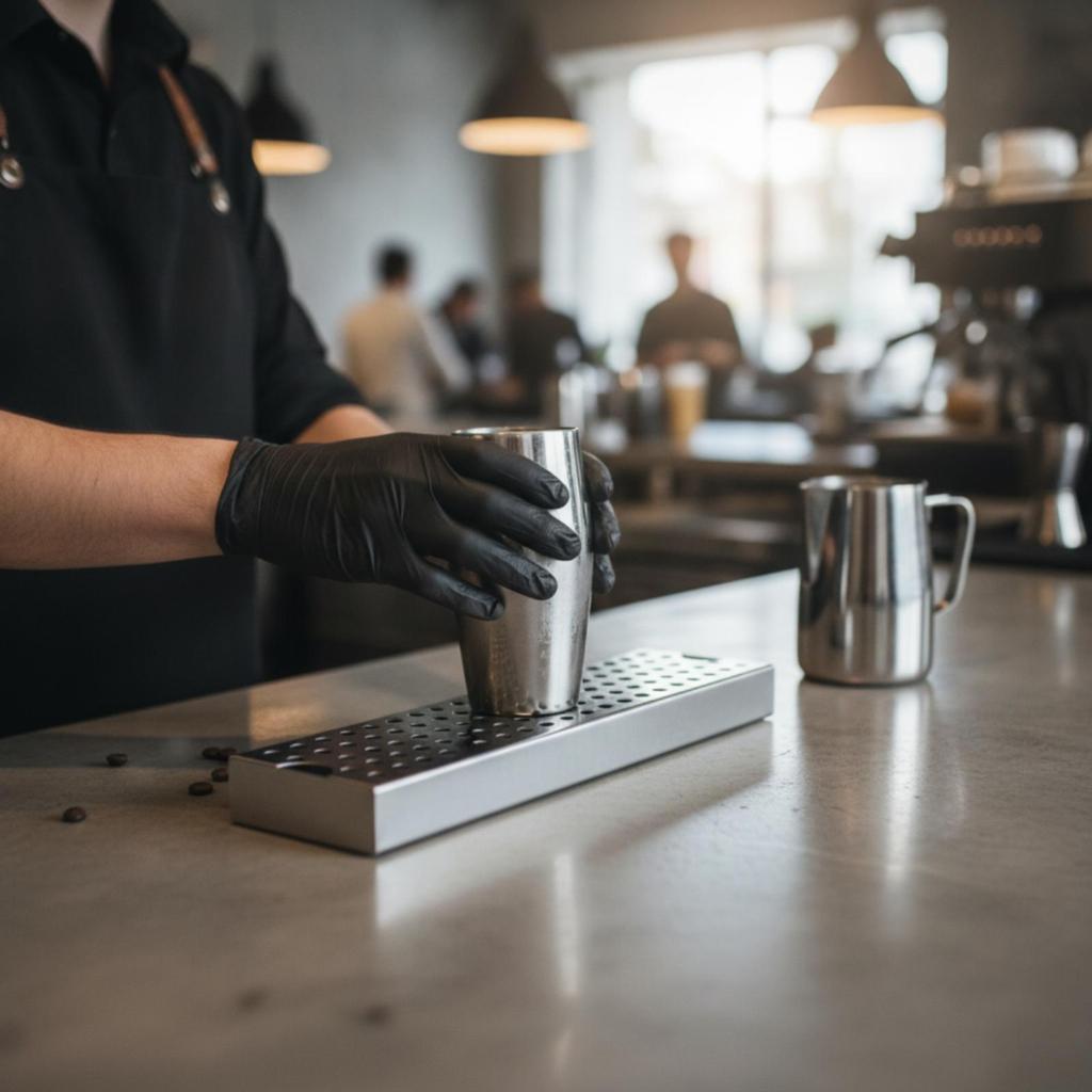 Drips Tray with Perforated Top RustResistant Coffee EasytoRinse Stainless Steel Drain Box