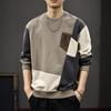 2025 Spring/Autumn Trendy Men’s Loose Patchwork Long Sleeve Hoodie, Plus Size Casual Jacket