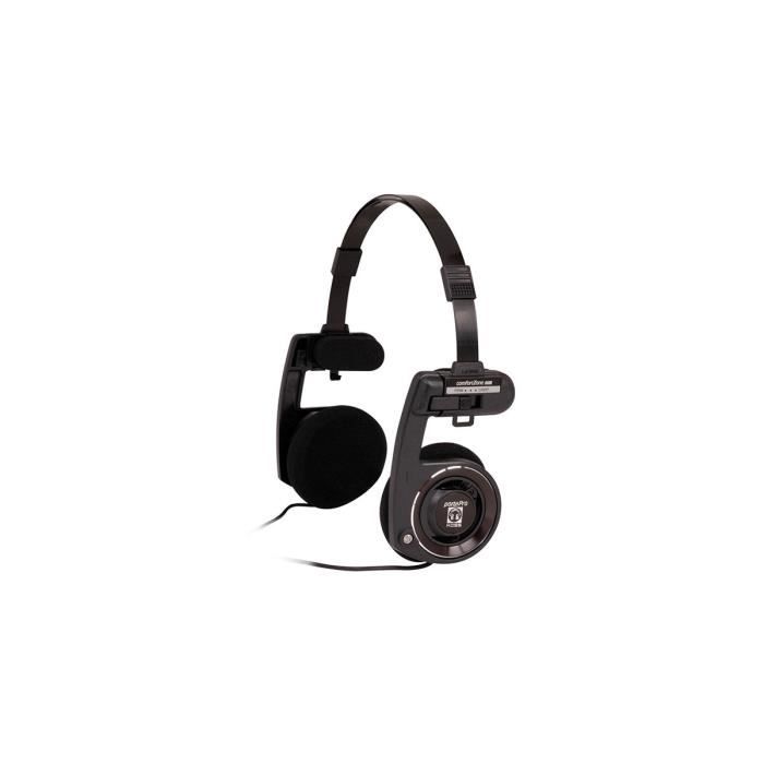 Casque Hi-Fi - Koss - Porta Pro Mic - Noir - Filaire - Sur-oreille