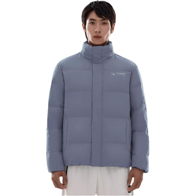ANTA Variety Training Collection Down Jackets Men's Gray Stand Collar Thickened Other 952247944-3