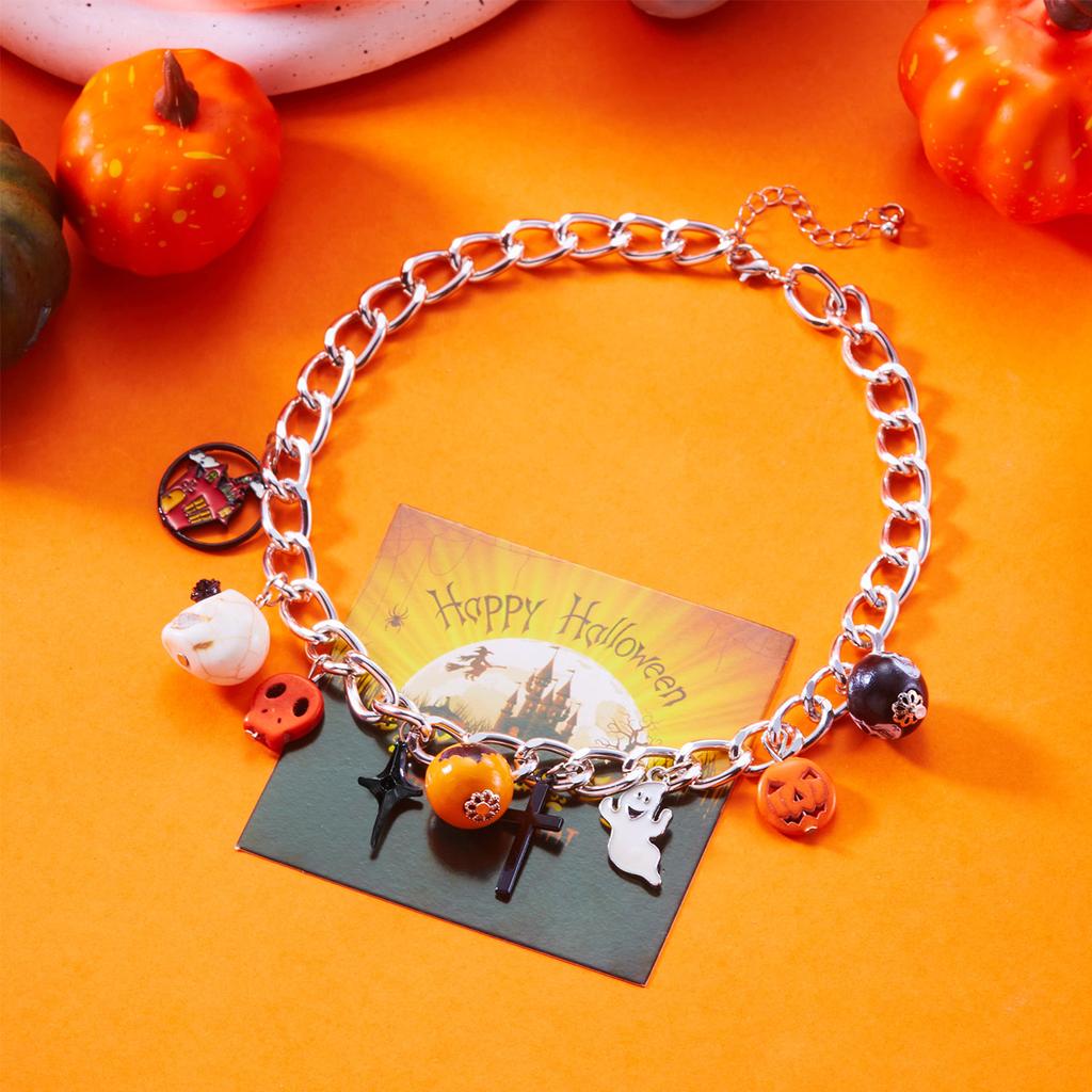 Vintage Gotický Vícevrstvý Červeno-Černý Krystalový Náhrdelník s Korálky Pro Ženy Kapka Krve Dlouhý Třásně Klíční Kost Choker Halloweenské Šperky