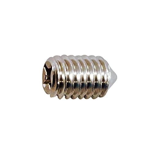 Stainless steel/plain (+) set screw (pointed tip) M6 x 10 (4 pieces)