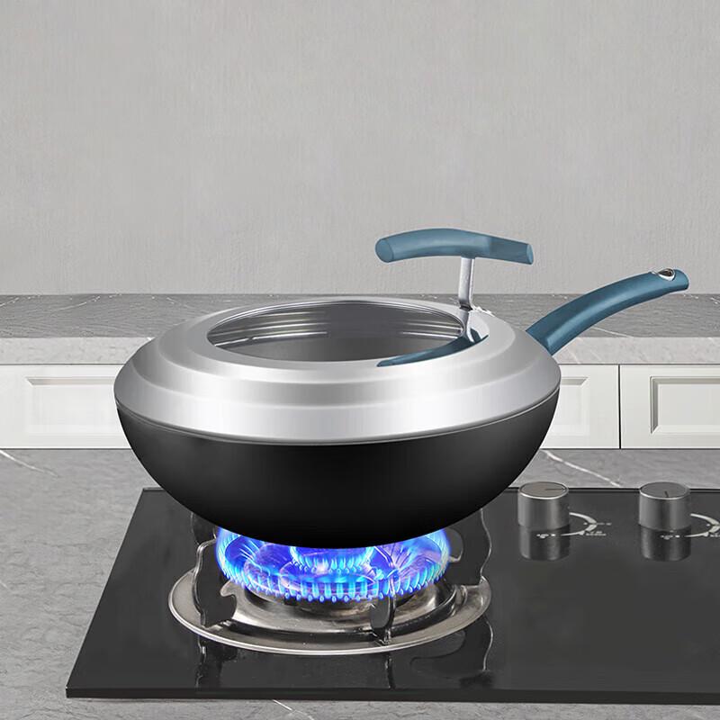 Chuidahuang Nichtbeschichtete Rostfreie Eisenpfanne (Wok)