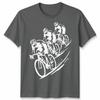 3 Cyclists Unisex T Shirt Cycling Bike Rider Cycle Gift Idea Graphic Tee