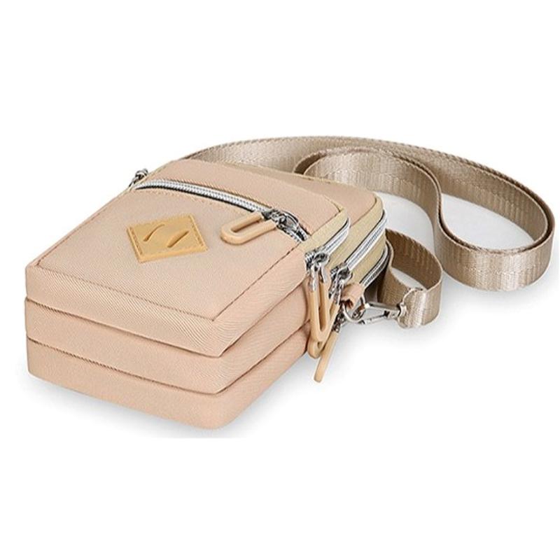 Borsa a tracolla da donna con tasche multiple per telefono, borsa a spalla mini leggera, portafoglio per passaporto da viaggio, piccola borsa a tracolla