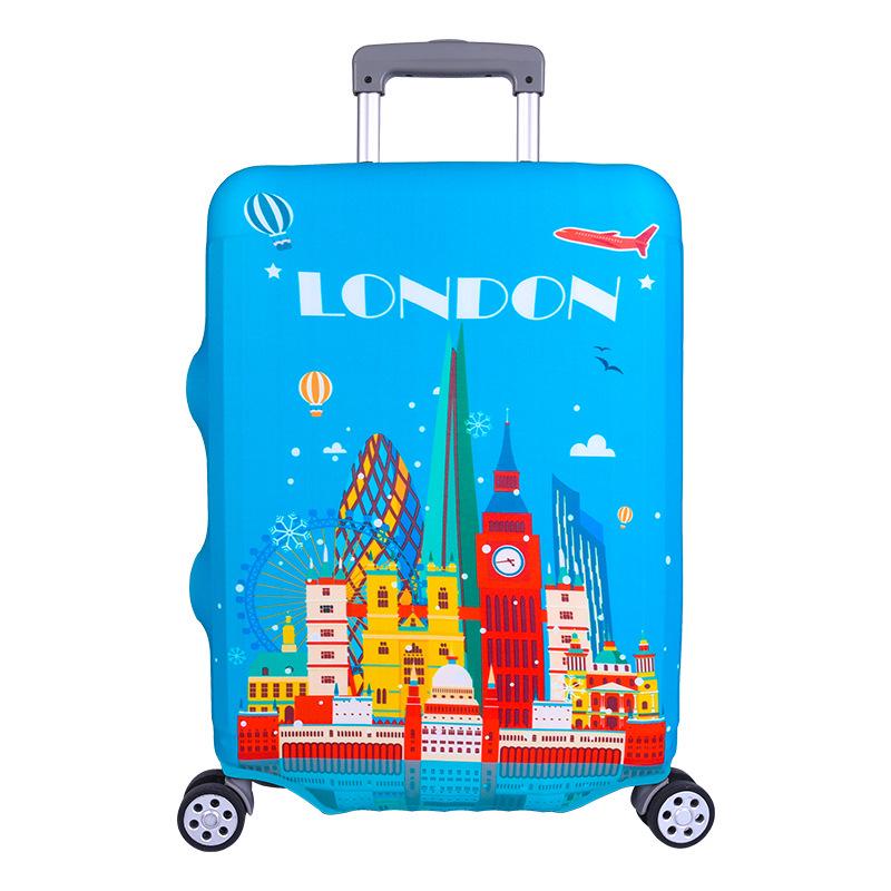 Benutzerdefinbarer Elastischer Verdickter Reisekoffer Schutzbezug mit Bilddruck