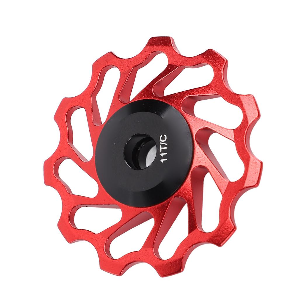 Kółko przerzutki tylnej roweru czerwone 11T stop aluminium kółko ceramiczne łożyskowane do roweru górskiego