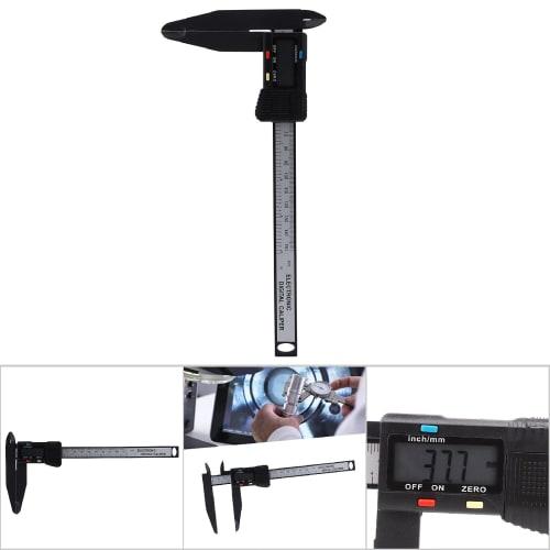 Digital Caliper, 150mm/300mm Carbon Fiber Electronic Digital Caliper, Long Jaw Electronic Caliper Measuring Tool with Large LCD Screen and Easy Metric
