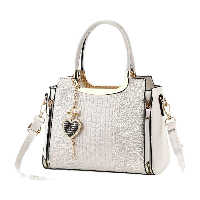 2026 new Korean large-capacity women's bag fashionable and simple shoulder messenger bag dragon pattern temperament simple and casual small square
