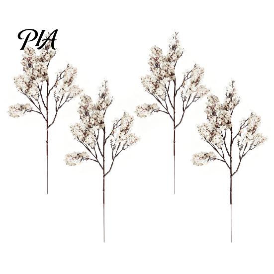 Maintenance Free Artificial Plant Stems Realistic Flowers for Autumn Home Decoration, Silk Floral Elegant Sprays Dining Branches Halloween Table