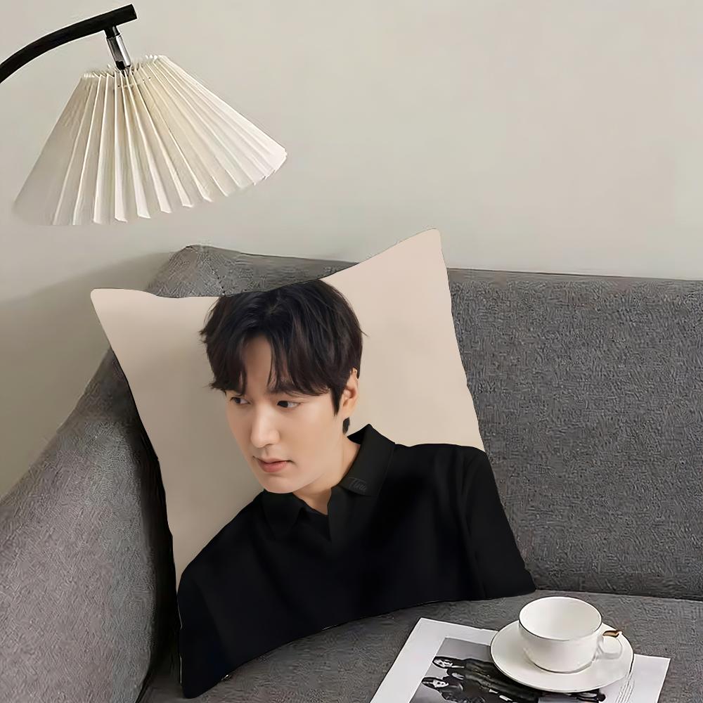 korean Lee MinHo Cushion Cover Reversible Plush Pillow Cover – For car, sofa, bedroom, perfect as a gift.