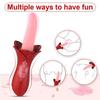 Electric Tongue Vibrator G-spot Clitoral Stimulator Dildo Vaginal Massager Tongue Licking Nipples Anal Adult Sex Toys For Women