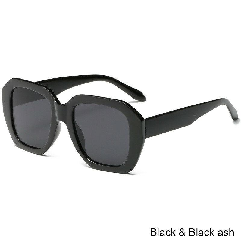 Timeless Oversized Vintage Square Frame Sunglasses With Premium Uv400 Protection