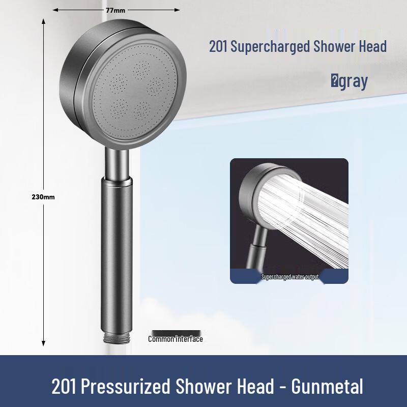TLXT Pressurized Shower Head with Filter