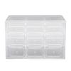 9 Grids Daily Contact Lens Organizer Disposable Contact Lens Dispenser Earrings Hairpins Storage Box Transparent