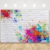 JIT: Vibrant Stone Wall Decorations - Colorful Splatter Background Abstract Banners - Suitable for Room Decoration