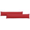 Sofa Cushions 2 Pcs Red 200 X 40 Cm Fabric