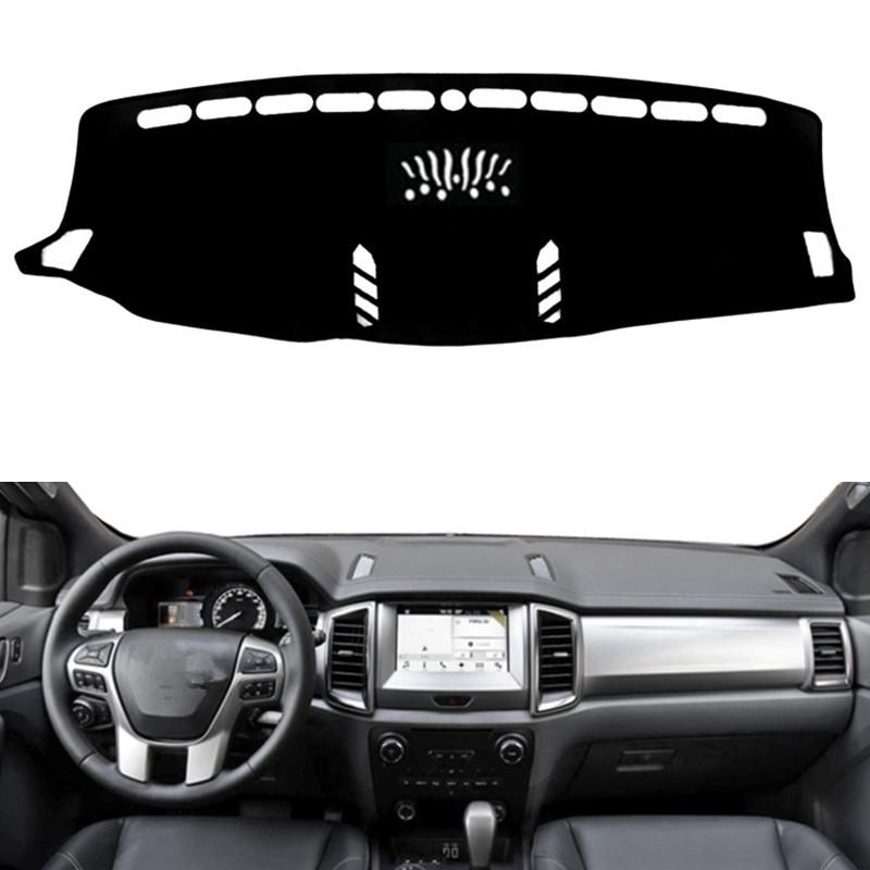 For Ford Ranger Everest 2015 2016 2017 2018- Car Accessories Dashboard Cover Dash Mat Pad Center Console SunShade Carpet Rug