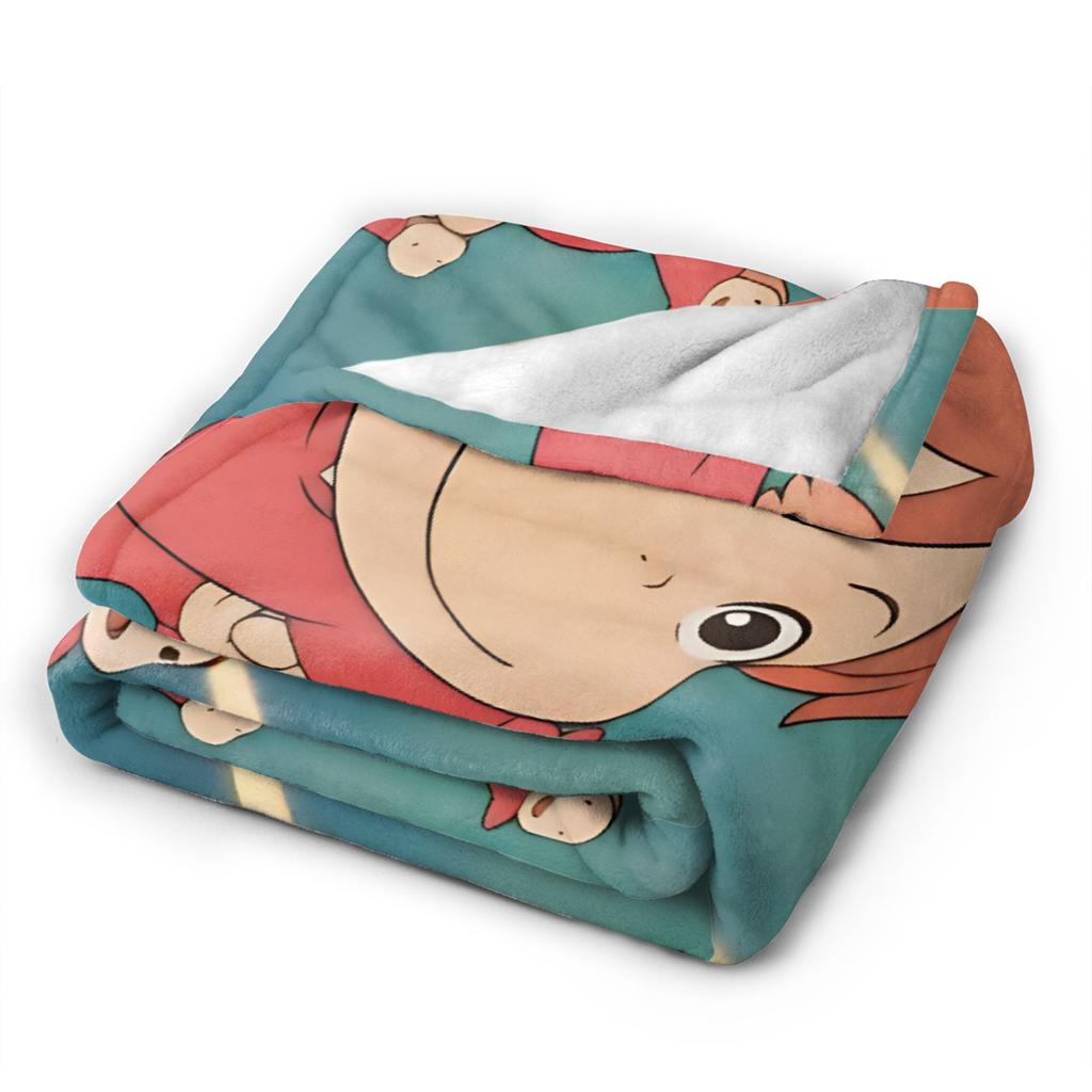 Ponyoed Merch Blanket Warm Cozy Fluffy Throw Blankets for Bed 50x60 Inches Multiple Sizes Throws And Blankets